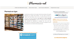 Desktop Screenshot of pharmacie-net.com